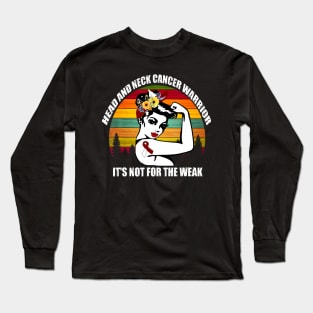 Head And Neck Cancer Awareness Gifts Warrior Support Long Sleeve T-Shirt